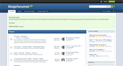 Desktop Screenshot of aksjeforumet.no
